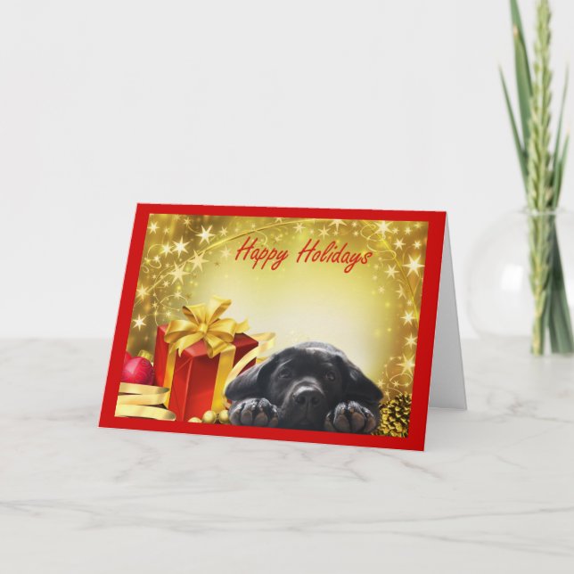 Carte de Noël de labrador retriever Gift12 (Devant)