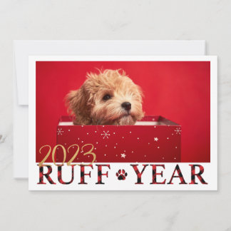 Carte de Noël de l'année ruff
