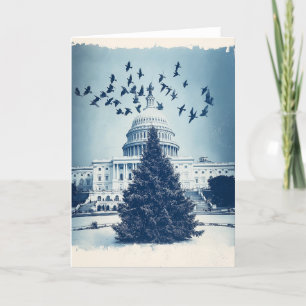 Carte de Noël de l'arbre de Noël de Capitol Hill -