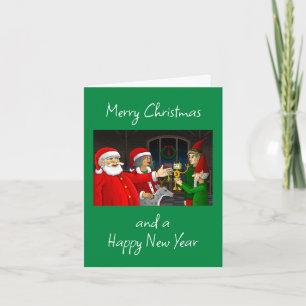 Carte de Noël de l'atelier du Père Noël
