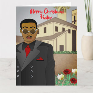 Carte de Noël de l'église du pasteur afro-américai
