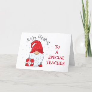 CARTE DE NOËL DE L'ENSEIGNANT