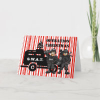 Carte de Noël de l'équipe SWAT de Noël