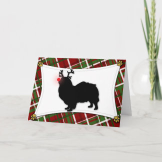 Carte de Noël de l'espagnol tibétain Reindeer