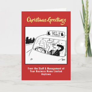 Carte de Noël de l'instructeur de conduite