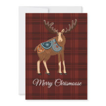 Carte de Noël de l'orignal
