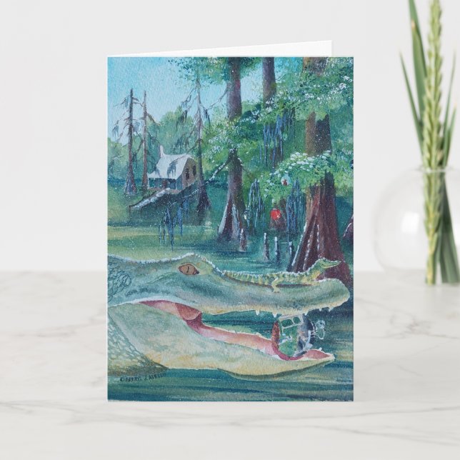 Carte de Noël de Louisiane (Devant)