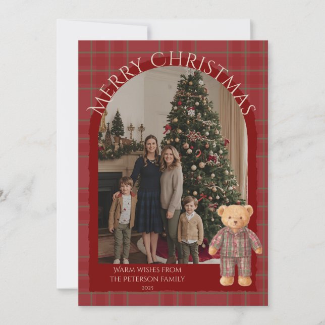 Carte de Noël de l'ours de vacances Héritage (Devant)