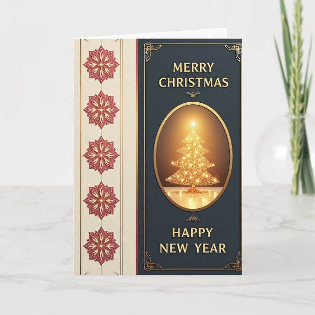 Carte de Noël de luxe (Devant)