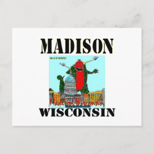 Carte de Noël de Madison le Wisconsin