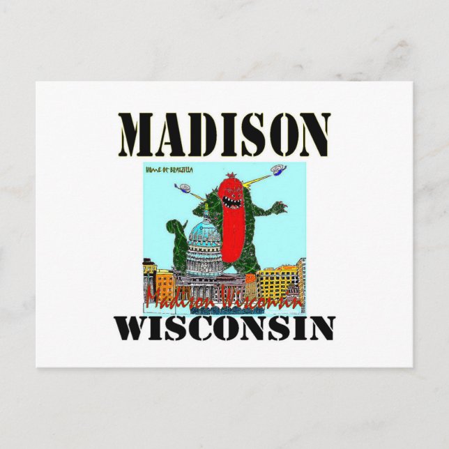 Carte de Noël de Madison le Wisconsin (Devant)