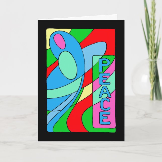 Carte de Noël de Madonna de paix (Devant)