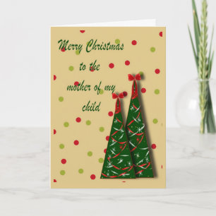 Carte de Noël de maman bébé