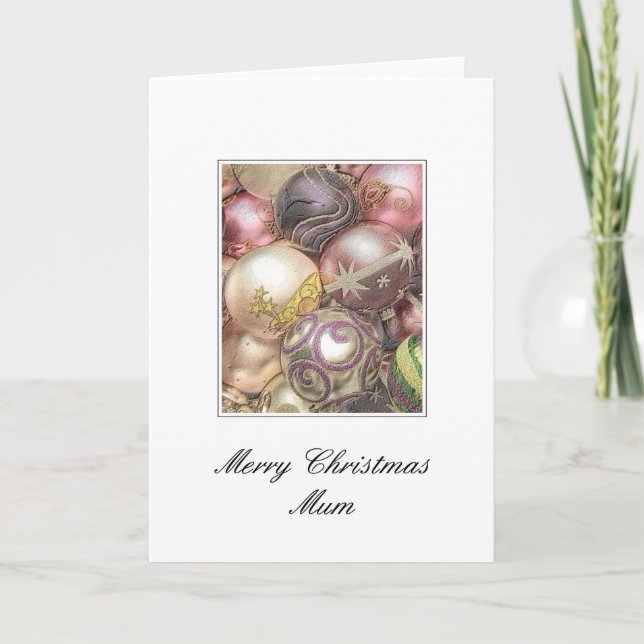 Carte de Noël de maman Joyeux (Devant)