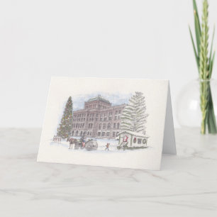 Carte de Noël de marche