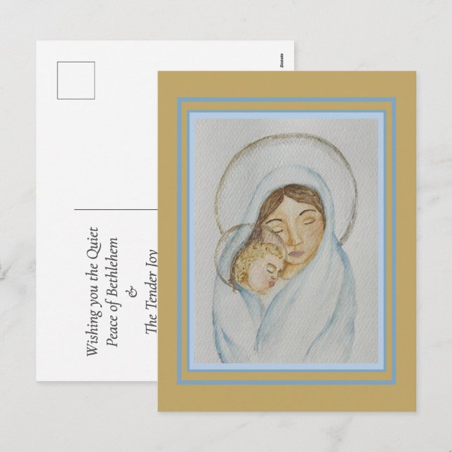 Carte de Noël de Marie Mantle & Enfant (Devant / Derrière)