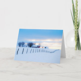 Carte de Noël de médias de Tom Atwood (ferme de