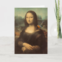 Carte de Noël de Mona Lisa