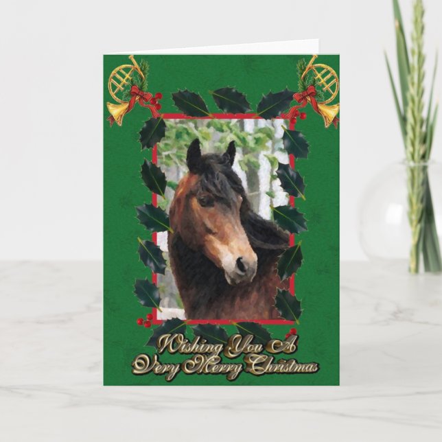 Carte de Noël de Morgan Horse (Devant)
