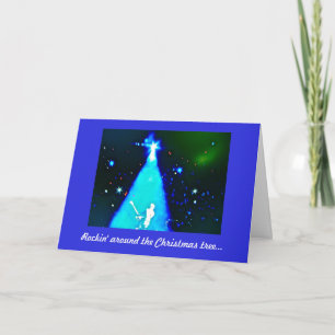 Carte de Noël de musique de petit pain de n de