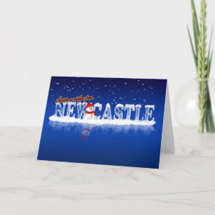 Carte de Noël de Newcastle - souhaits de Noël