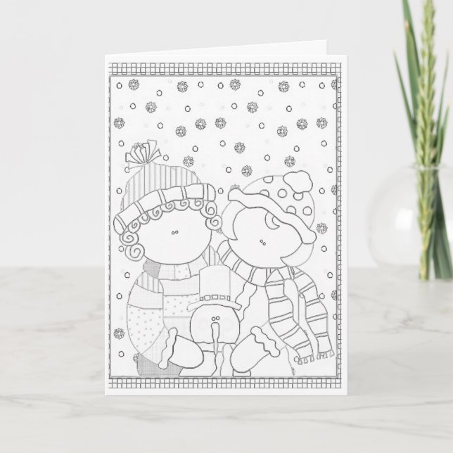 Carte de Noël de Noël Color It (Devant)