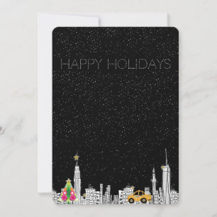 Carte de Noël de Noël de New City