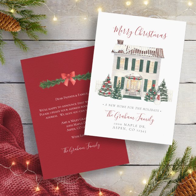 Carte de Noël de nouvelle maison (New Home Christmas Card
)
