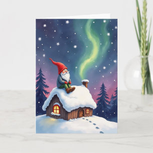 Carte de Noël de nuit magique