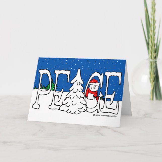 Carte de Noël de paix (Devant)