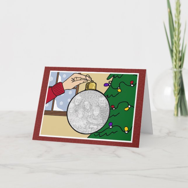 Carte de Noël de photo (Devant)