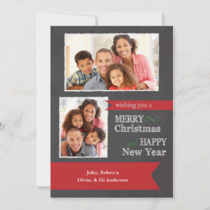 Carte de Noël de photo de tableau de Joyeux Noël