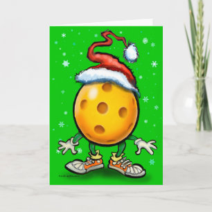 Carte de Noël de Pickleball