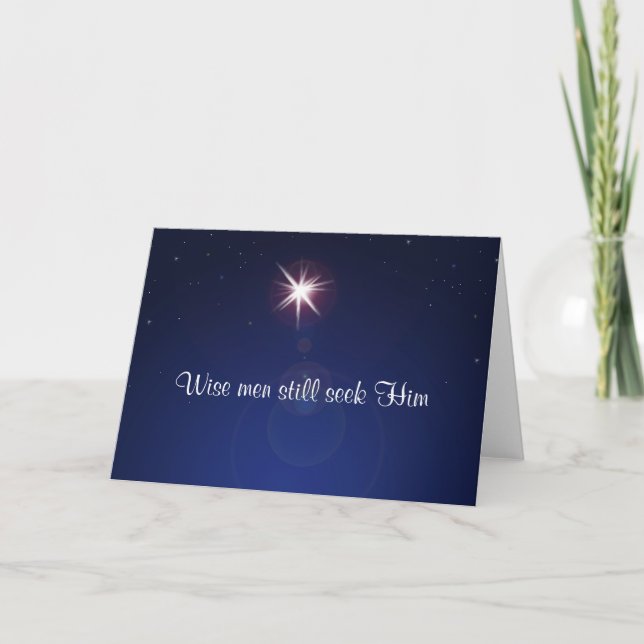 Carte de Noël "de recherche toujours" (Devant)