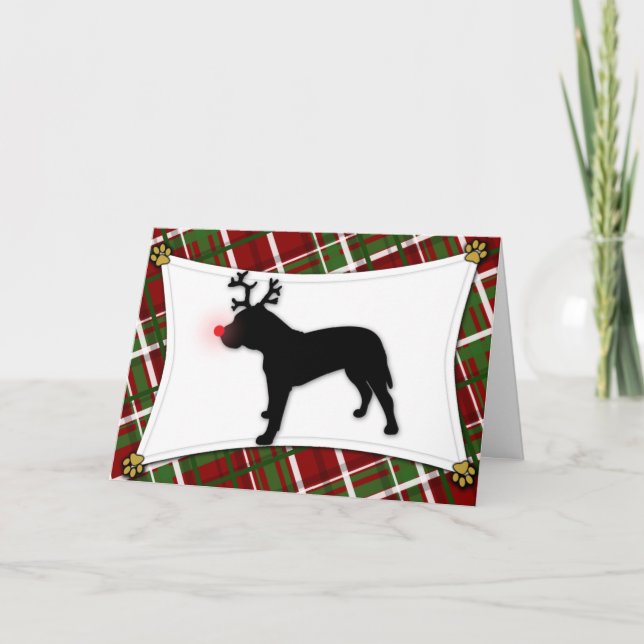 Carte de Noël de renne de Presa Canario (Devant)