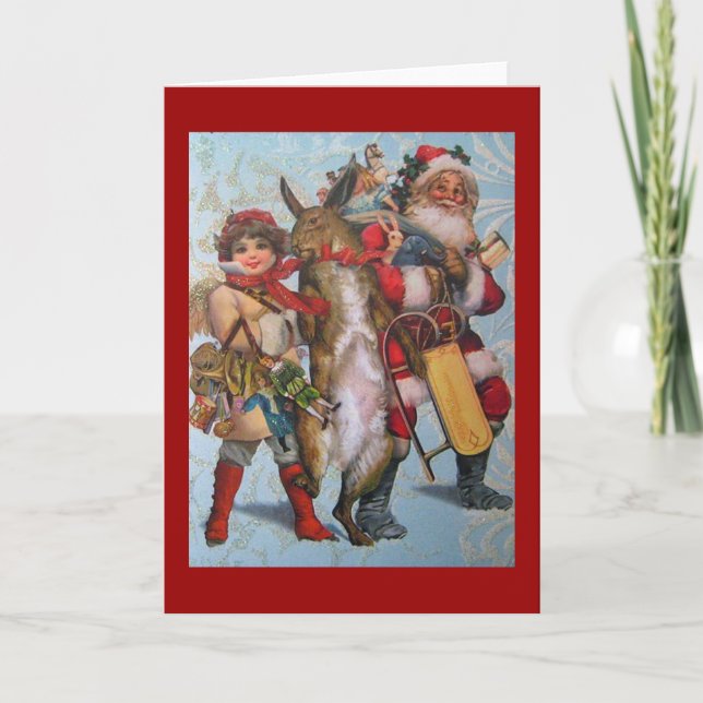 Carte de Noël de reproduction vintage (Devant)