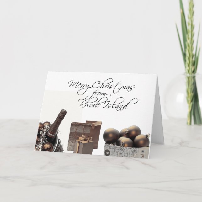 Carte de Noël de Rhode Island, préciser (Devant)