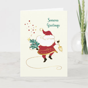 Carte de Noël de Santa - Message de vacances perso