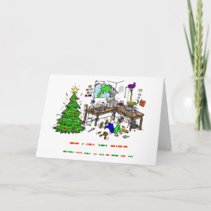 Carte de Noël de Shack de code Morse de