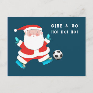 Carte de Noël de soccer