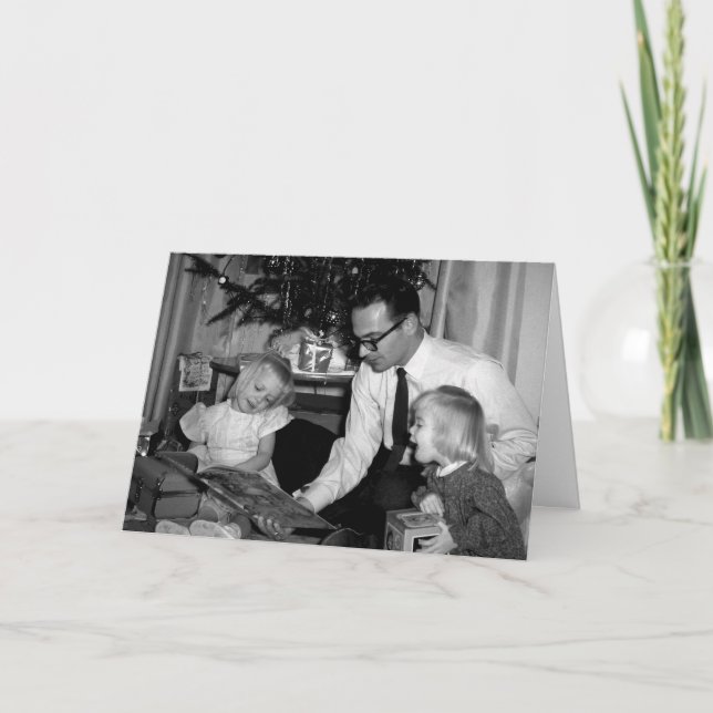 Carte de Noël de Sœurs Vintage (Devant)