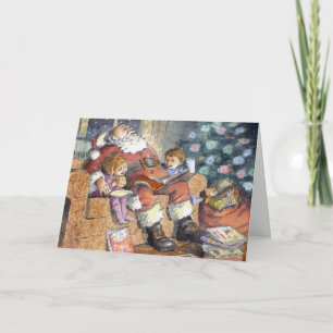 Carte de Noël de "sommeil Père Noël"