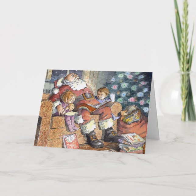 Carte de Noël de "sommeil Père Noël" (Devant)