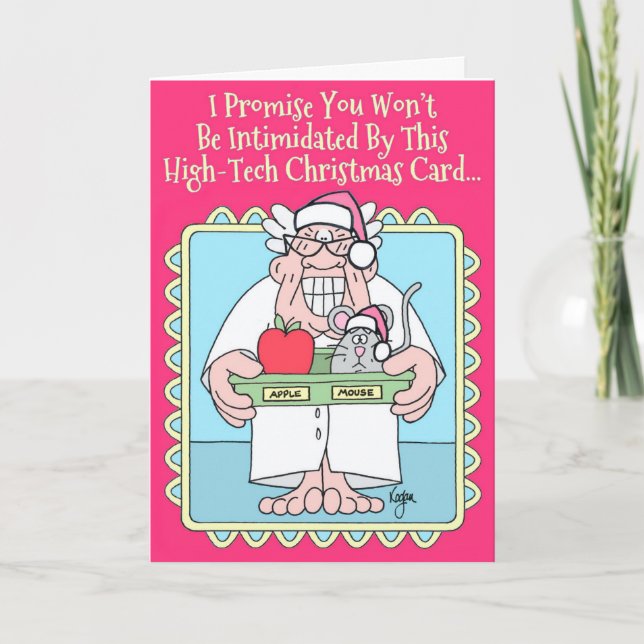 Carte de Noël de SOURIS d'APPLE (Devant)