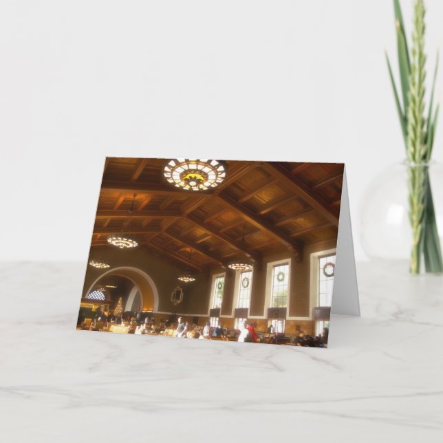 Carte de Noël de station des syndicats (Devant)