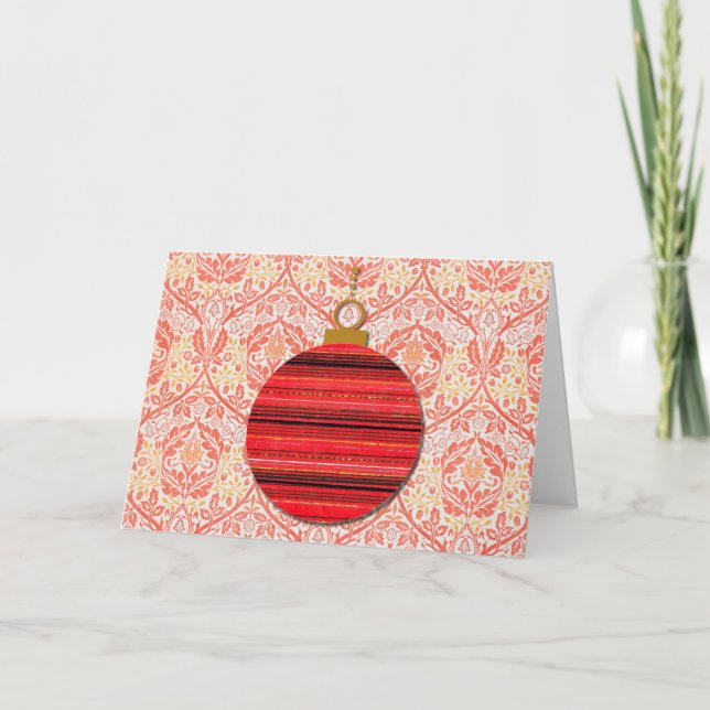 Carte de Noël de style baroque vintage (Devant)