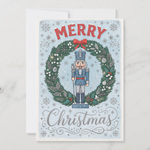 Carte de Noël de style vintage festive