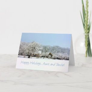 carte de Noël de tante & oncle Merry