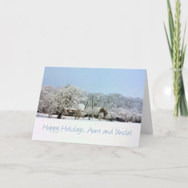 carte de Noël de tante & oncle Merry (Devant)