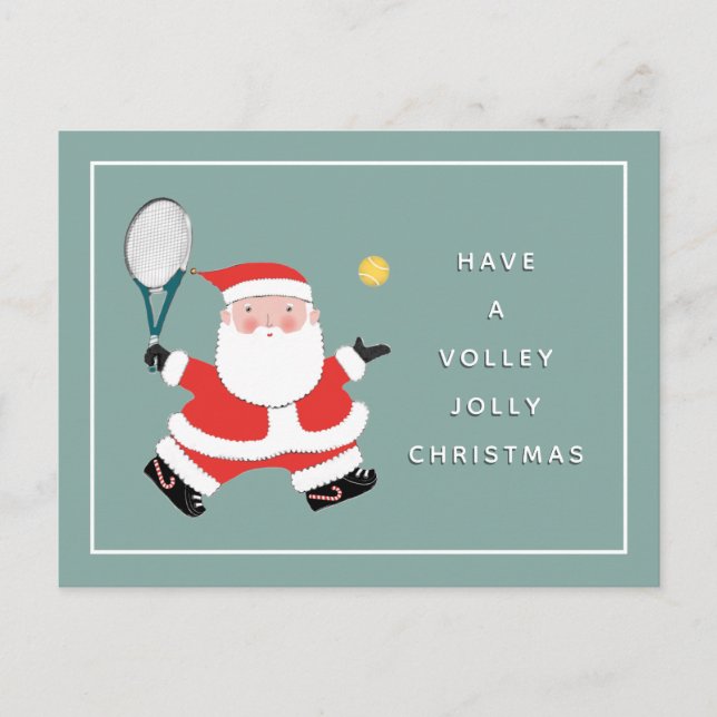 Carte de Noël de tennis (Devant)